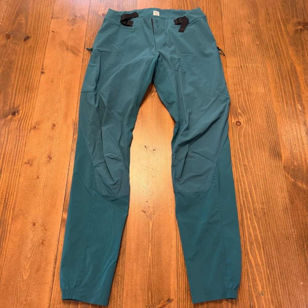 Rapha Trail Lightweight Pants Mens XS Teal Cycling Hiking Outdoor Water Repel